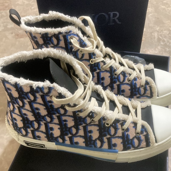 Dior sneakers size 44 blue white tan color in good condition  asking $600 - Picture 3 of 7